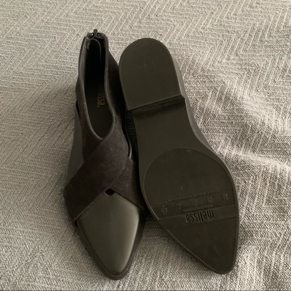 New Melissa black pointed toe shoes - Picture 3 of 5